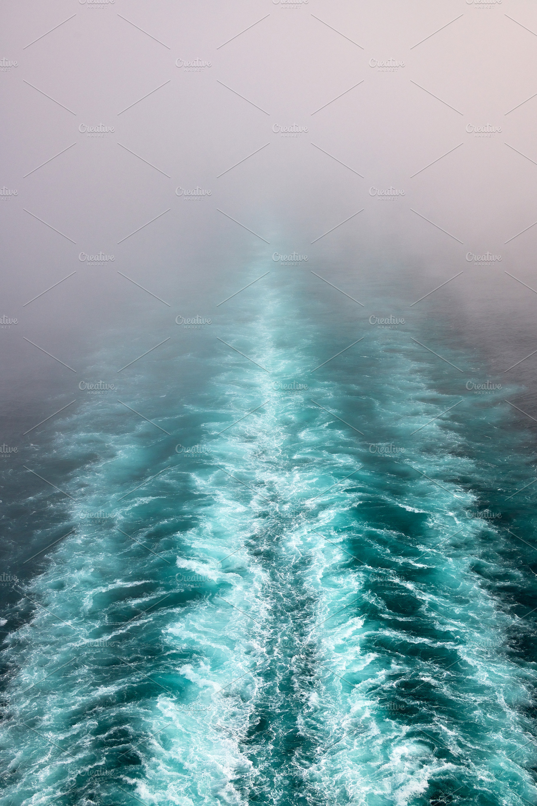 fog and sea mist on the water while cruising, a Nature Photo by Fotowunsch - photography 