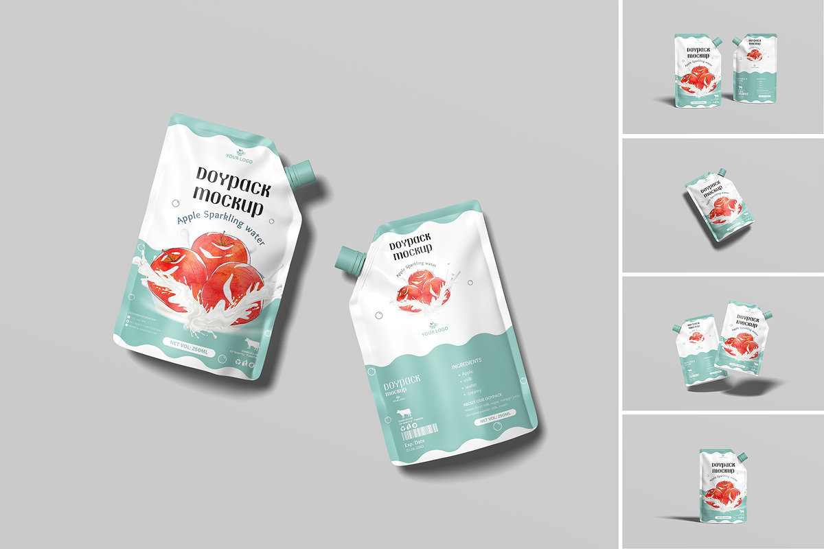 Doypack Packaging Mockup, a Packaging Mockup by graphicsecond (Photo 1 of 7)