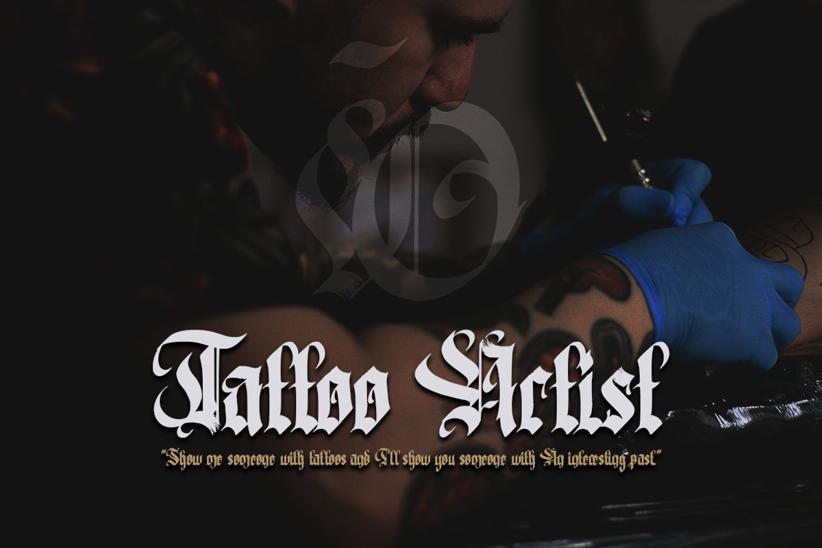 The Raid Letter - Blackletter, a Blackletter Font by Meizzaluna Design (Photo 10 of 10)