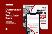 Democracy Day Instagram Post, a Social Media Template by CavenArt (Thumbnail 1 of 5)