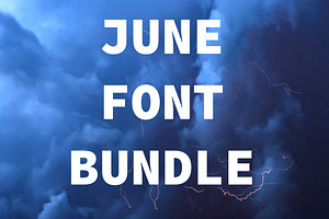 June Font Bundle (3 Fonts)