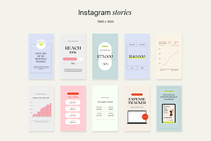 Financial Coach Instagram Pack Canva