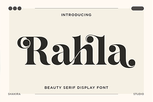 Rahla - Beauty Serif Display