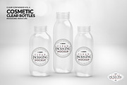 Clear Cosmetic Bottle Set Mockup, a Cups & Container Mockup by INCDesign (Thumbnail 2 of 7)