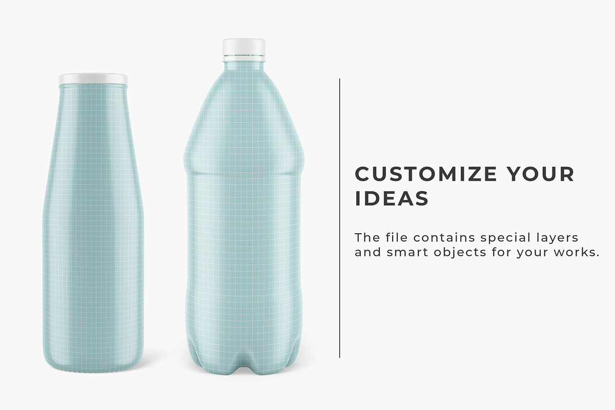 Juice Bottle Mockups, a Product Mockup by AlkStudio (Photo 2 of 5)