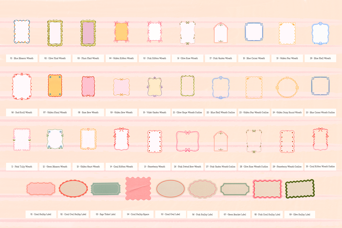 Whimsy Frames and Patterns, a Background Graphic by nadispasibenko (Photo 4 of 9)