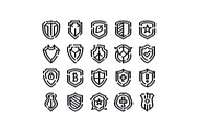 Shield icons vector set providing, an Object Graphic by pikepicture (Thumbnail 1 of 3)