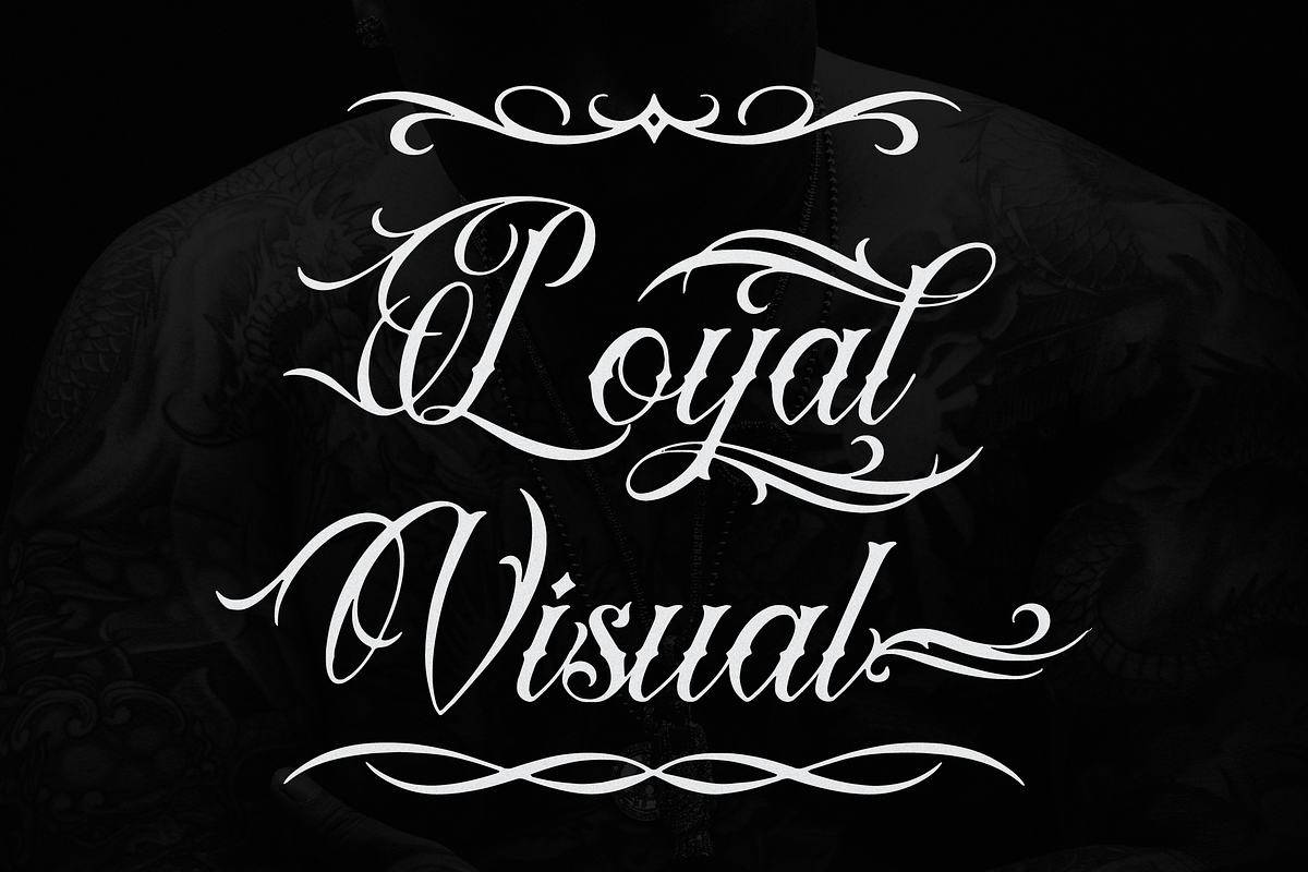 Royal Veins | Tattoo Script, a Blackletter Font by Denustudios (Photo 3 of 12)