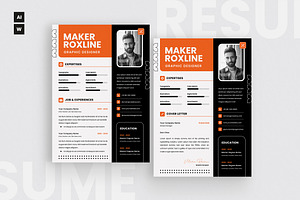 Creative Business Resume CV, a Resume Template by iDoodle Studio