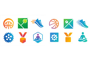 Colorful collection of sports and, an Illustration by ZinetroN