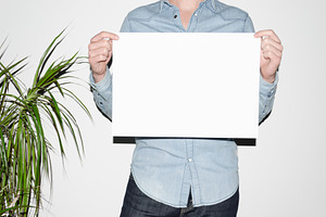 A3 poster mockup JPEG, an Abstract Photo by Shablon