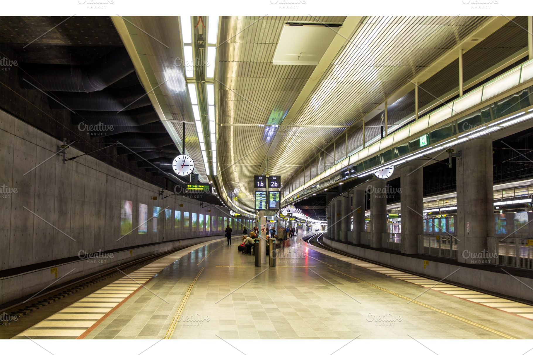 Underground railway station of Malmo, Sweden, an Architecture Photo by Leonid Andronov