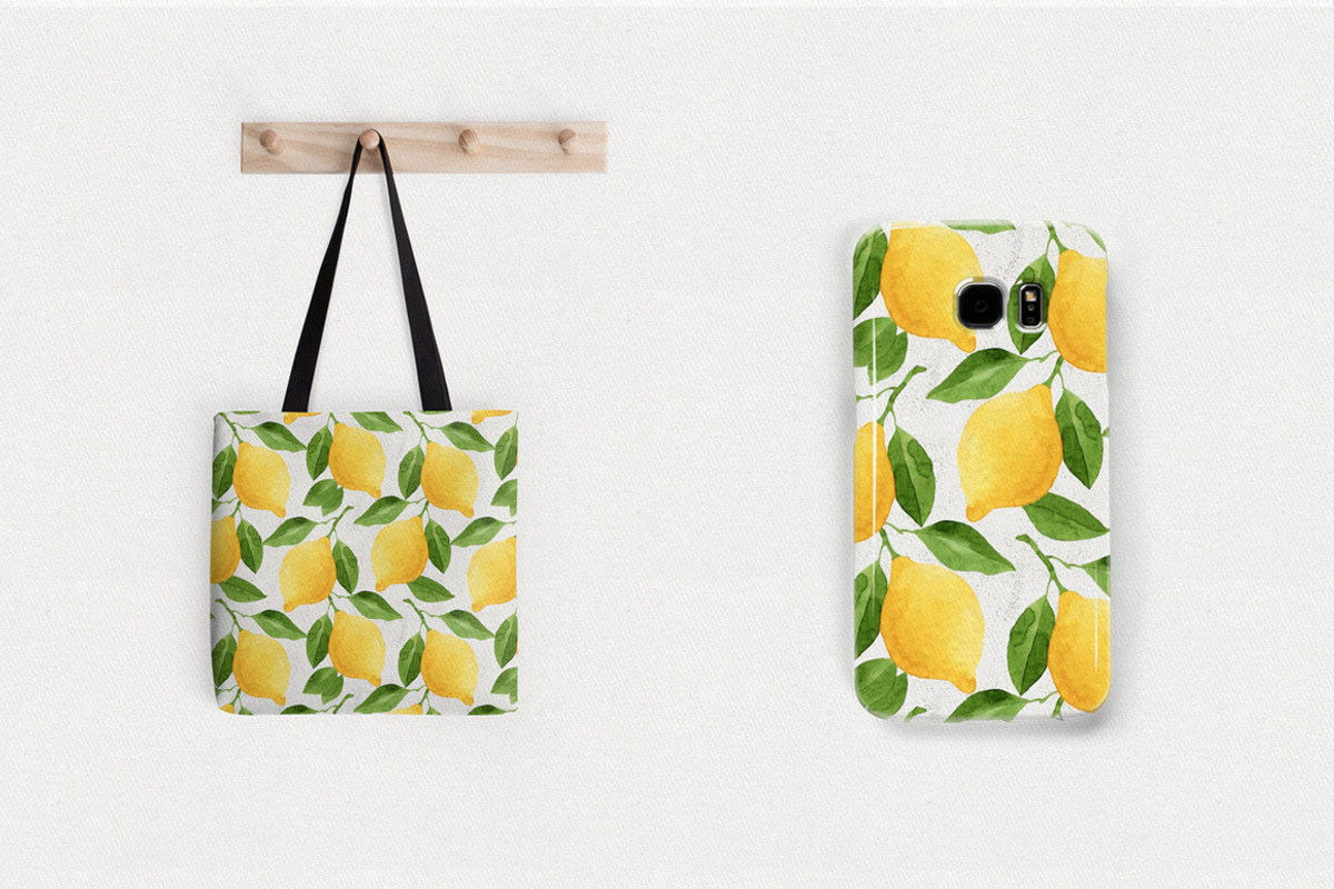 Watercolor Lemons Set, a Food Illustration by Helga Wigandt (Photo 6 of 9)