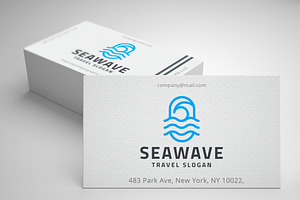 Sea Wave Travel & Marine Logo, a Branding & Logo Template by Design_Planet