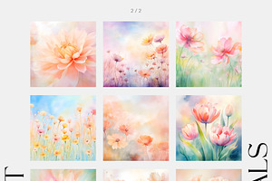 Soft Florals Backgrounds