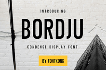 Bordju – Condensed Display Font