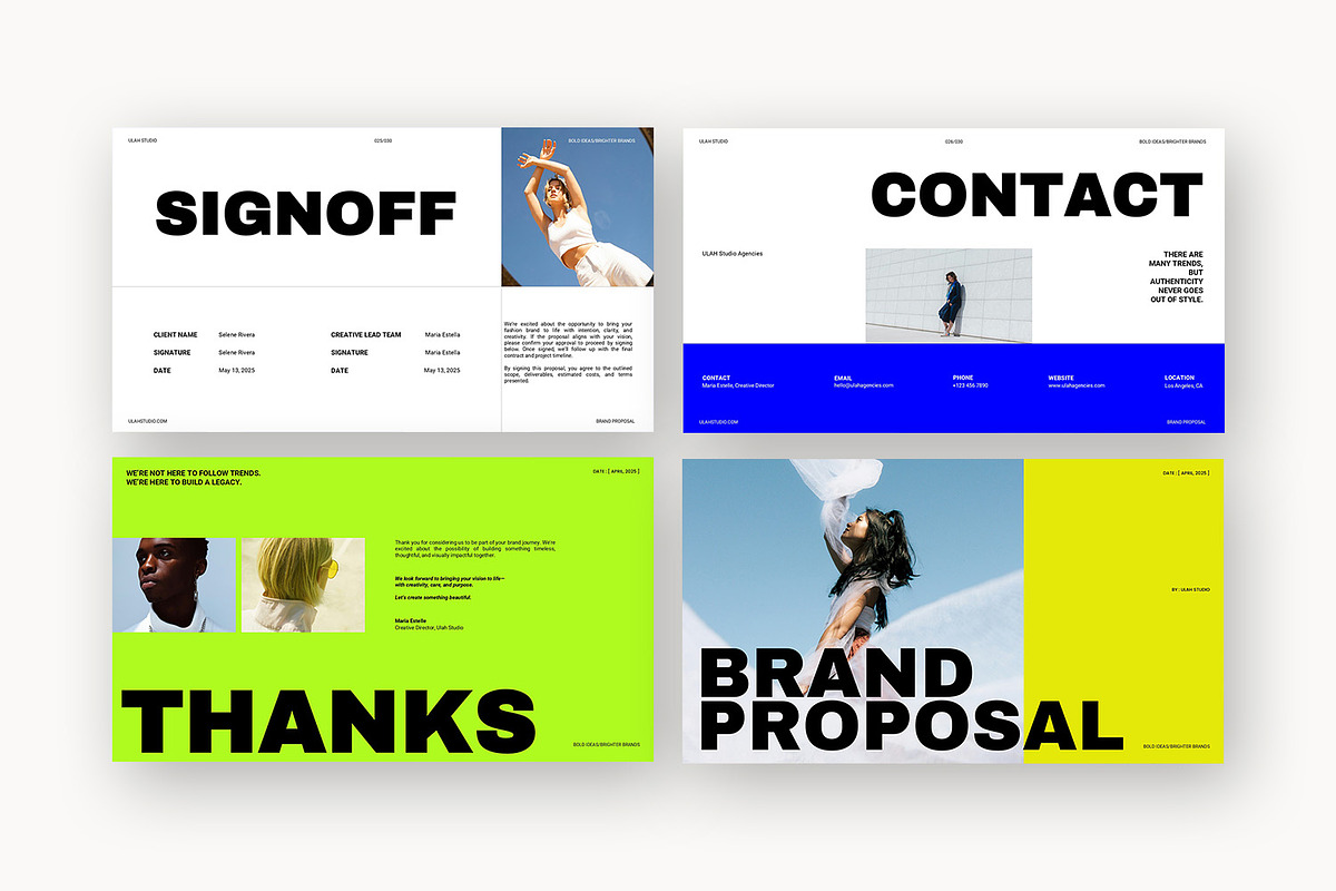 Ulah : Lifestyle Brand Google Slides, a Presentation Template by Punkl Camp (Photo 3 of 15)