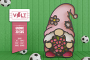 Summer Gnome 3D SVG Multilayered Cut, a Decorative Illustration by Volt_Design (Thumbnail 2 of 3)