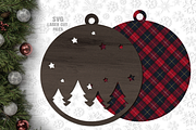 Christmas Ornament SVG Laser Files, a Graphic by Cloud9DesignSVG (Thumbnail 2 of 3)