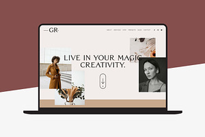 Squarespace 7.1 Template: Gigi Rose