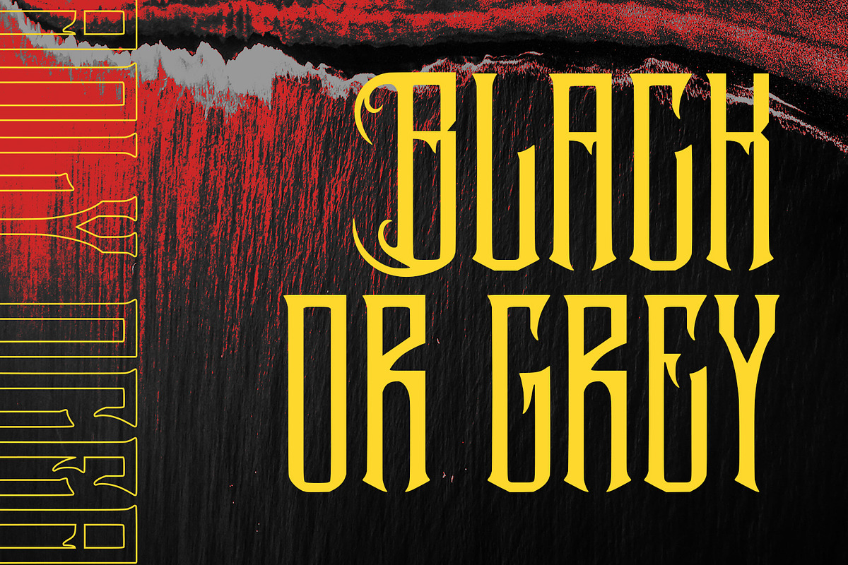 Raddkits Blackletter Display Font, a Blackletter Font by Maulana Creative (Photo 7 of 7)