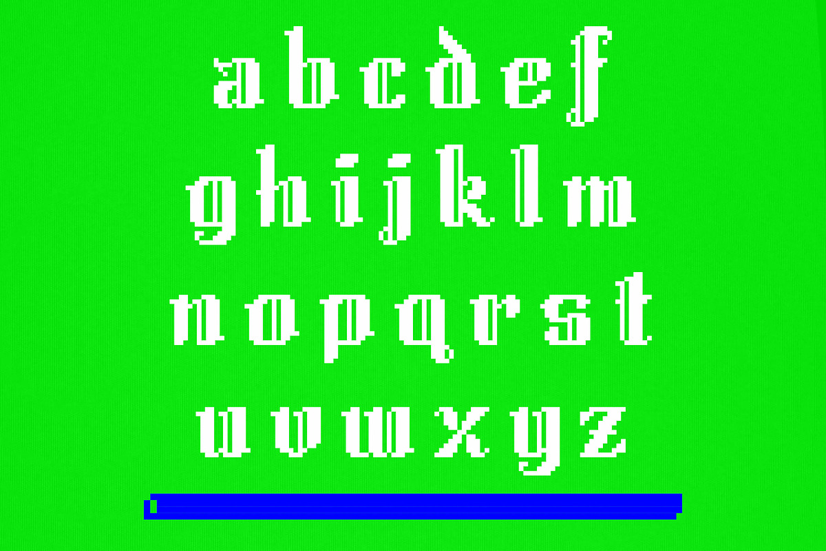 Quellux Antique - Pixel Blackletter, a Blackletter Font by Anna Richard Design (Photo 4 of 8)