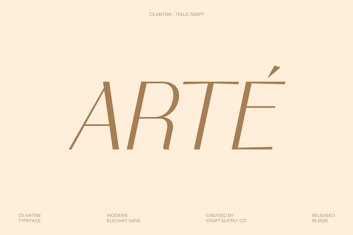 CS Antire – Clean Sans Serif, a Sans Serif Font by Craft Supply Co. (Photo 2 of 8)
