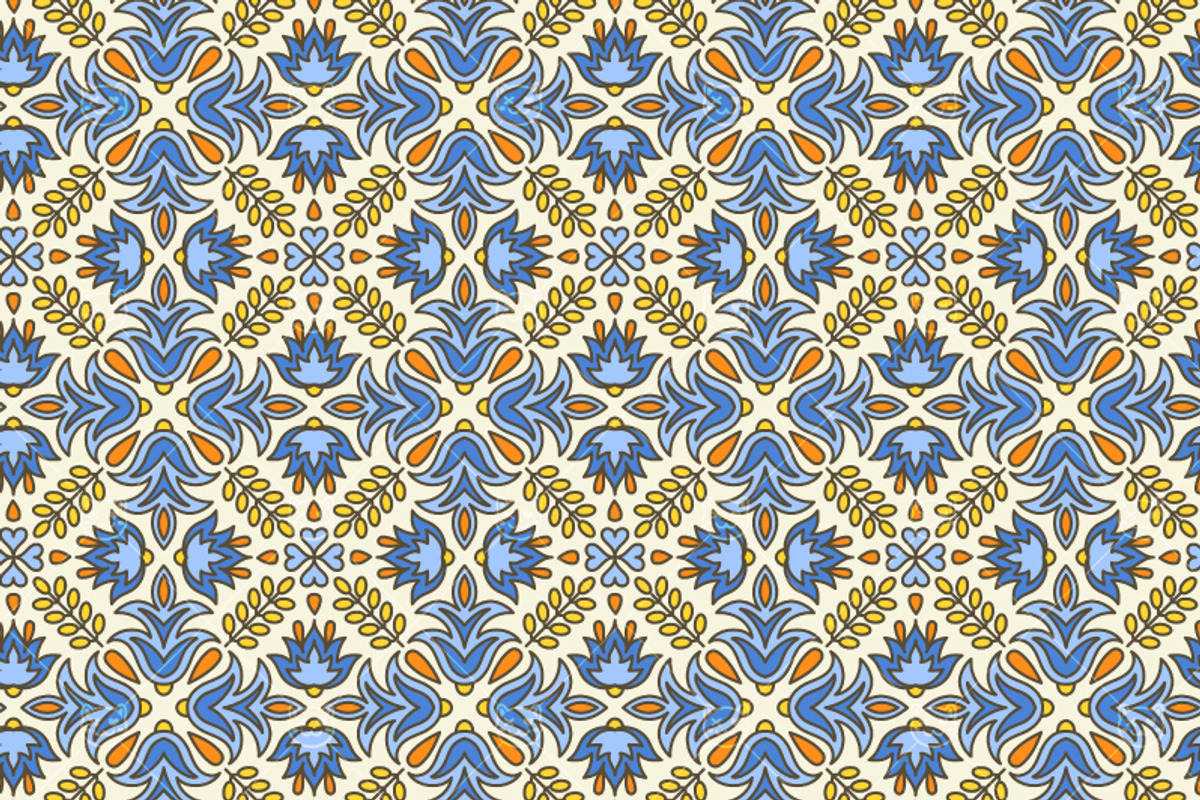 Mediterranean Pattern, a Pattern Graphic by kotoffei