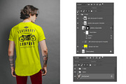 T-shirt mockup (front and back) # 3, a Shirt Mockup by Arfis (Thumbnail 5 of 6)