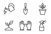 Bundles Set Flower Market Icons, an Outline Icon by adenpinkstore (Thumbnail 10 of 12)