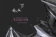 Gothic Pink&Violet Autumn Clipart, a Seasonal Illustration by ArtCreationsDesign (Thumbnail 13 of 13)