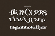 Qarifa Elegant Ligature Serif Font, a Serif Font by Perfectype (Thumbnail 8 of 8)