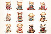 Animal Knitting a Sweater Sublimatio, an Illustration by CrexoraLab (Thumbnail 5 of 5)