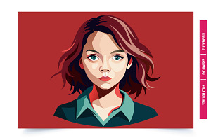 Teal Shirt, Red BG, an Illustration by Tanuart