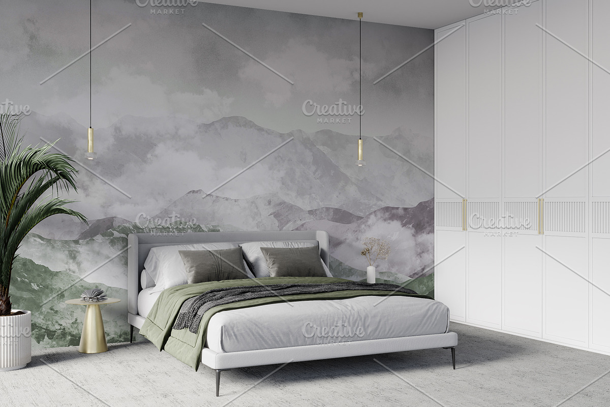 Wallpaper mockup - luxury & minimal, a Household Mockup by Hunny Badger (Photo 3 of 9)