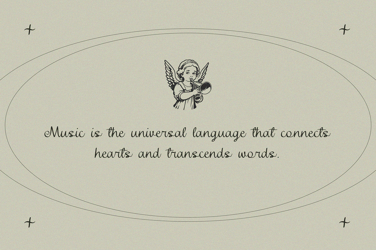 Soulful Tunes Monoline Script, a Script Font by CuteDreamyDesign (Photo 2 of 12)