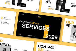 Creative Agency Service Presentation, a Presentation Template by Mighty-Slide