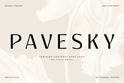 Pavesky – Luxury Elegant Beauty Sans, a Sans Serif Font by Typia Nesia (Thumbnail 1 of 12)