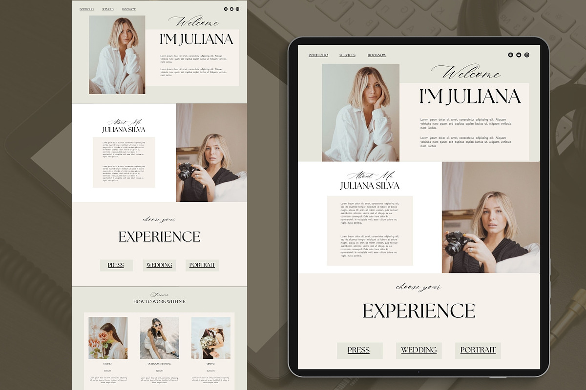 Coaching Website Canva, a Landing Page Template by ElladesignCo (Photo 7 of 7)