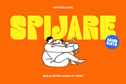 Spijare – Bold Retro Display Font, a Sans Serif Font by Brand Earth (Thumbnail 1 of 7)