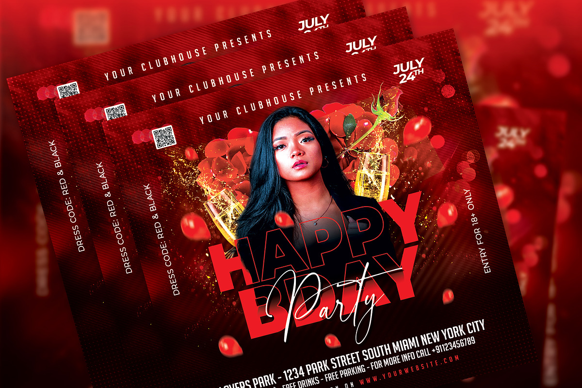 Birthday Bash Flyer, a Templates & Theme by MithilaCreation (Photo 5 of 5)