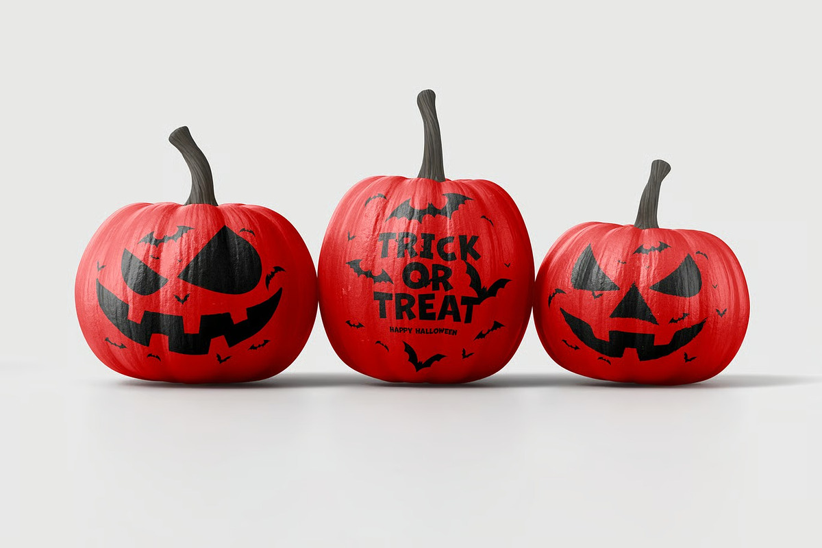 Halloween Pumpkin Mock-up, a Product Mockup by zippypixelstudio (Photo 7 of 10)