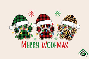 Merry Woofmas PNG, an Illustration by Craft Nest
