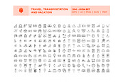 Travel, Transportation And Vacation, an Outline Icon by Pathlord (Thumbnail 3 of 7)