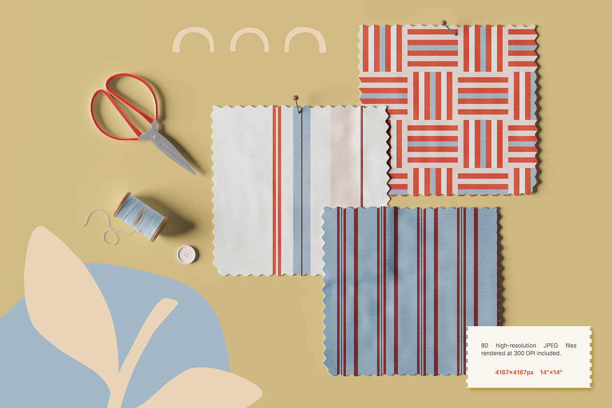 80 Stripes & Plaid Patterns, a Pattern Graphic by IuliiaSavko (Photo 5 of 15)