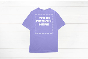 Violet Comfort Colors Mockup Back