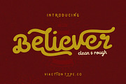 Believer, a Script Font by ViactionType (Thumbnail 1 of 10)