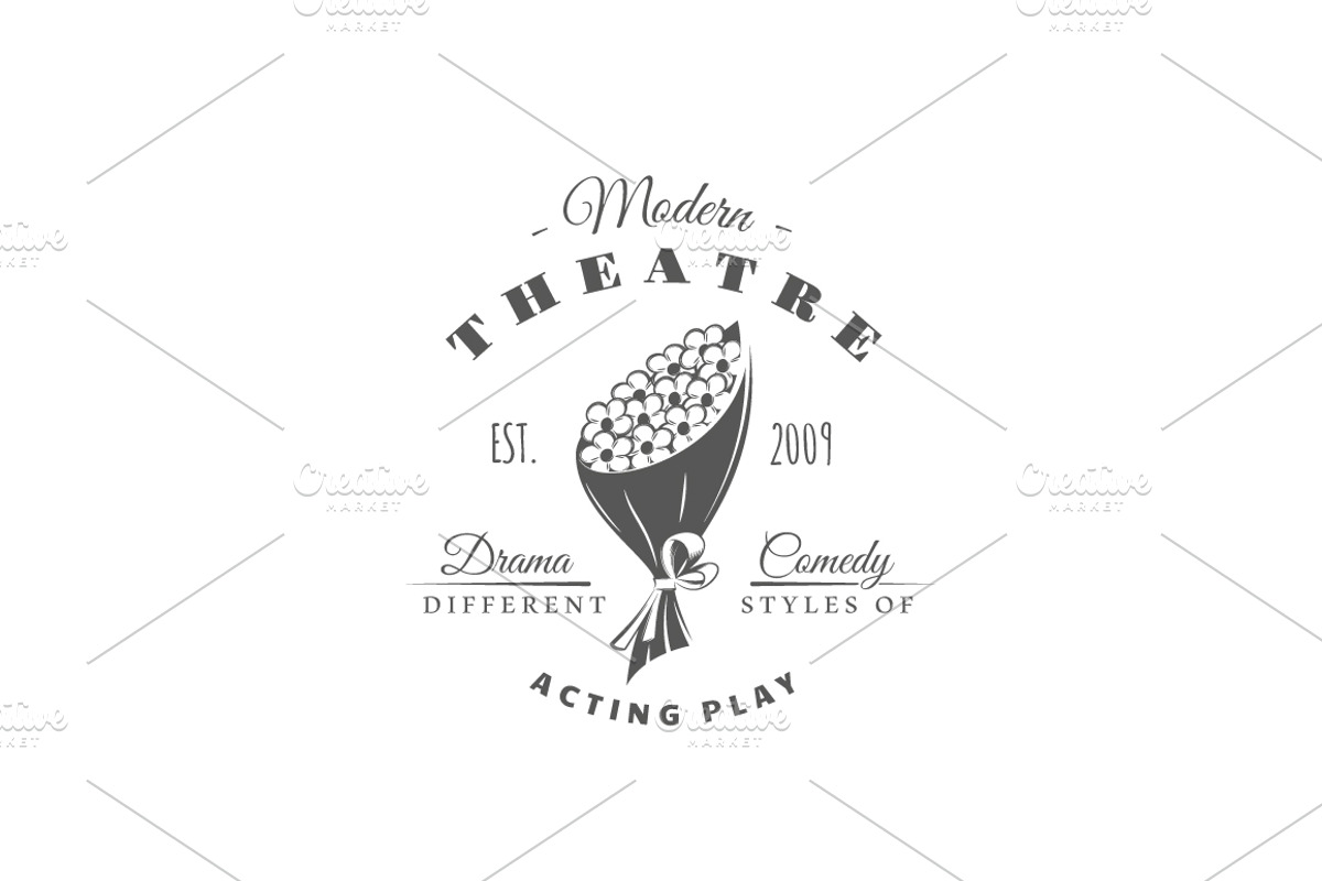 27 Theatre logos templates, a Branding & Logo Template by Art Design (Photo 23 of 38)