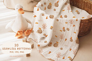 Cozy Autumn - baby clipart & pattern, a Decorative Illustration by polikarpovaart (Thumbnail 9 of 17)