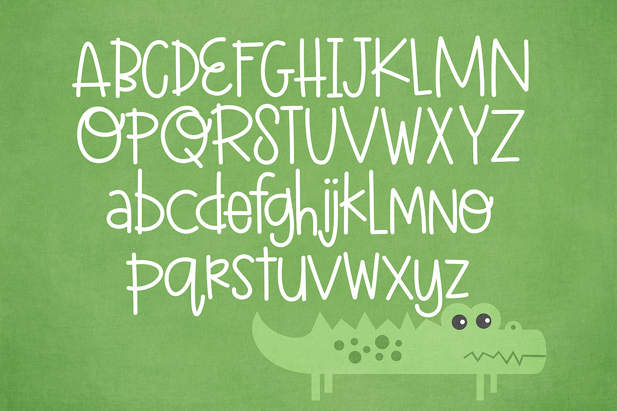 Later Alligator Font, a Sans Serif Font by Miss Kate (Photo 2 of 2)
